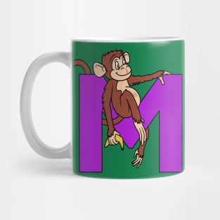 Letter M with Monkey Mug